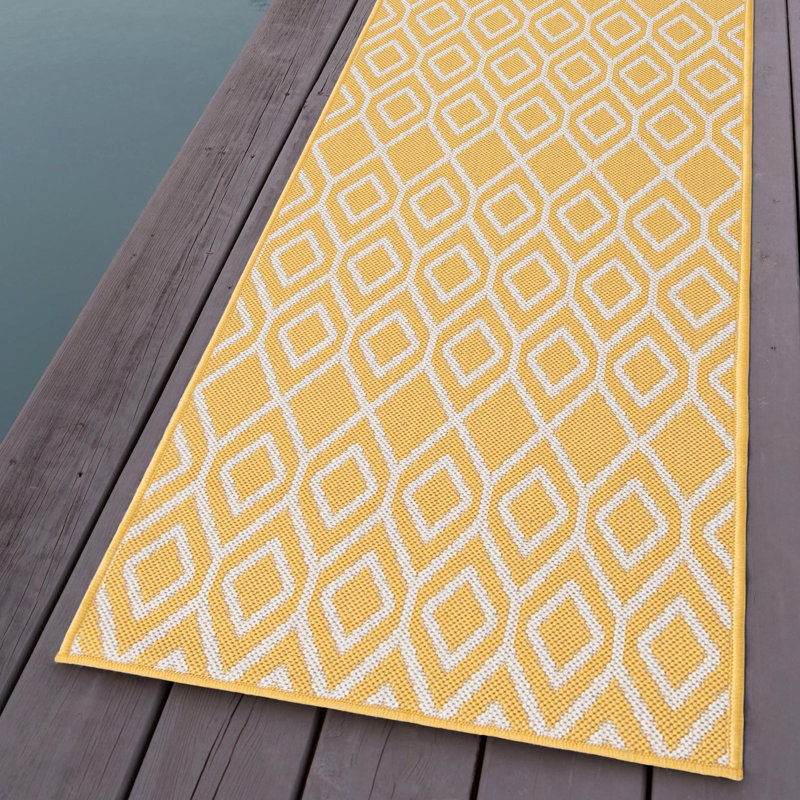 Jill Zarin Yellow Indoor/Outdoor Rug & Reviews Wayfair